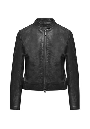 VINN - Leather jacket - black