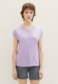 TOM TAILOR DENIM FLUENT TEE - T-Shirt basic - lilac vibe