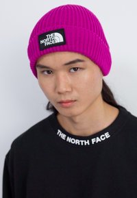 The North Face TNF LOGO BOX CUFFED  - Gorro - deep mulberry