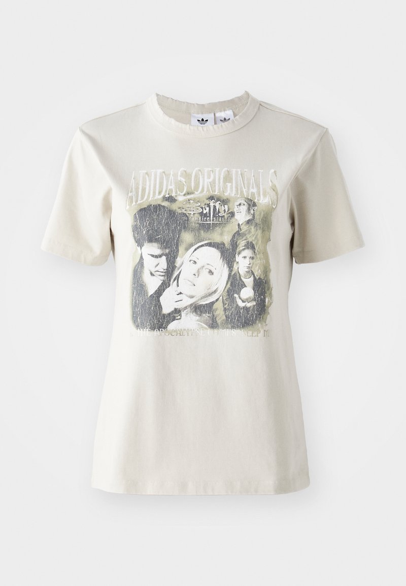 adidas Originals T-shirt print beige adidas Originals T-shirt print beige