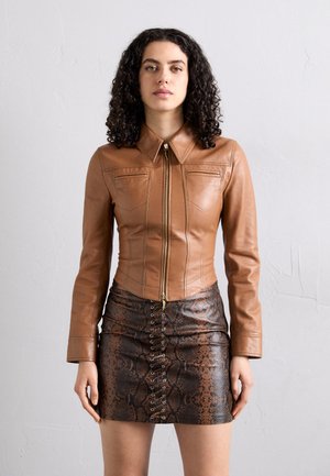 Lederjacke - marrone