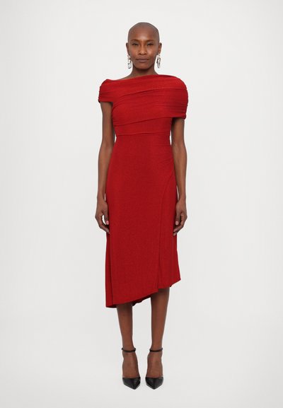 Diane von Furstenberg AGUSTIN DRESS - Cocktailkleid/festliches Kleid - metallic red