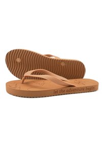 flip*flop ORIGINALS TRAVEL - T-bar sandals - hellbraun