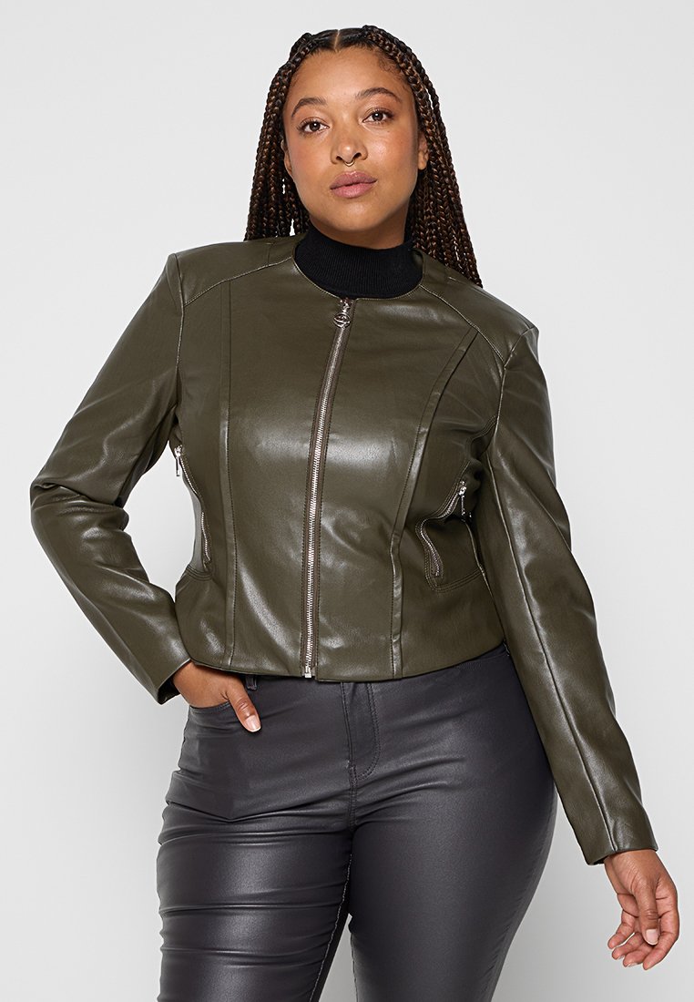 ORSAY Leren jas olijfgroen ORSAY Leren jas olijfgroen