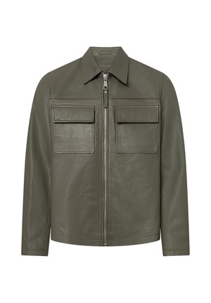 Bolongaro Trevor, Turner Shacket - Chaqueta de cuero - dusty olive