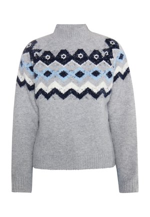 DreiMaster, DREIMASTER STRICKPULLOVER - Pullover - grau mehrfarbig