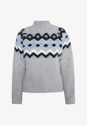 DreiMaster, DREIMASTER STRICKPULLOVER - Pullover - grau mehrfarbig