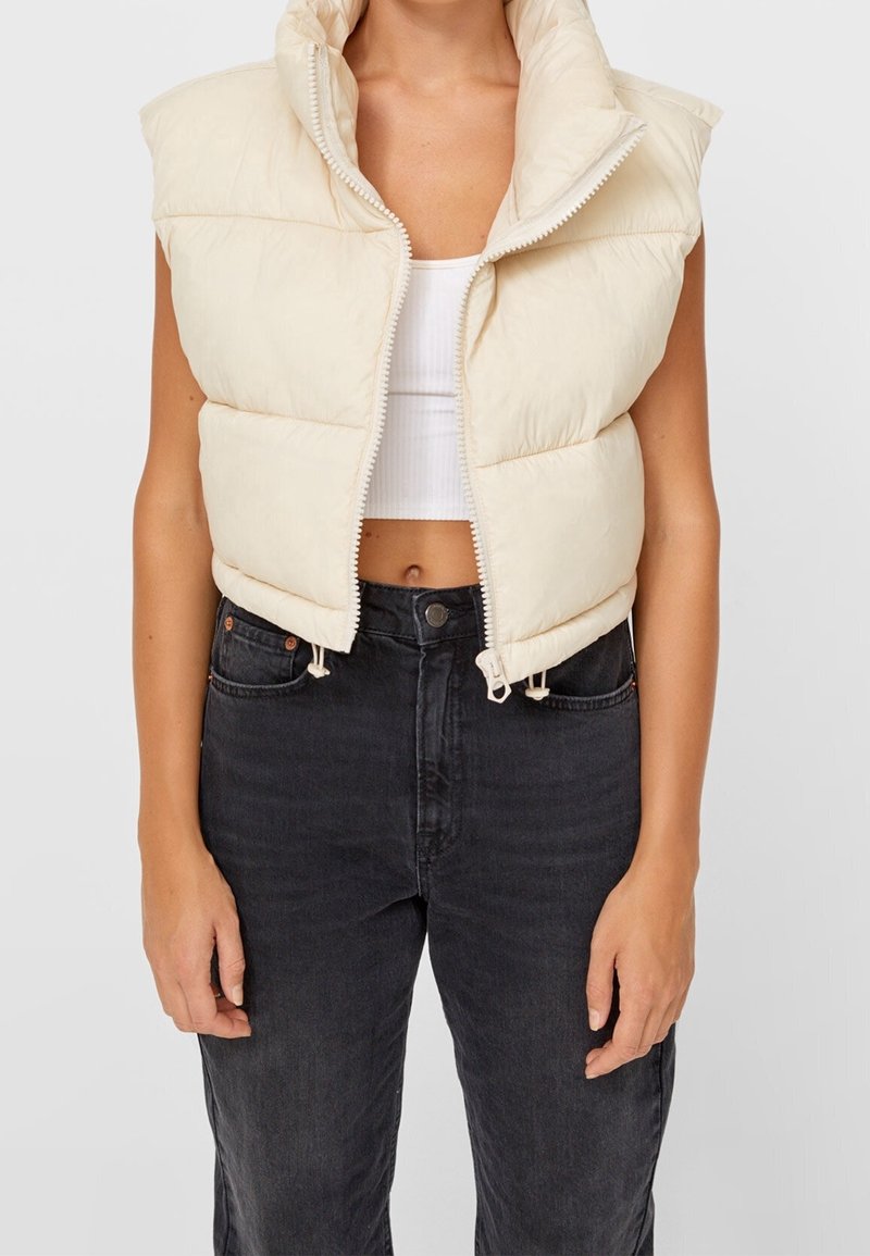 Stradivarius Weste - off-white