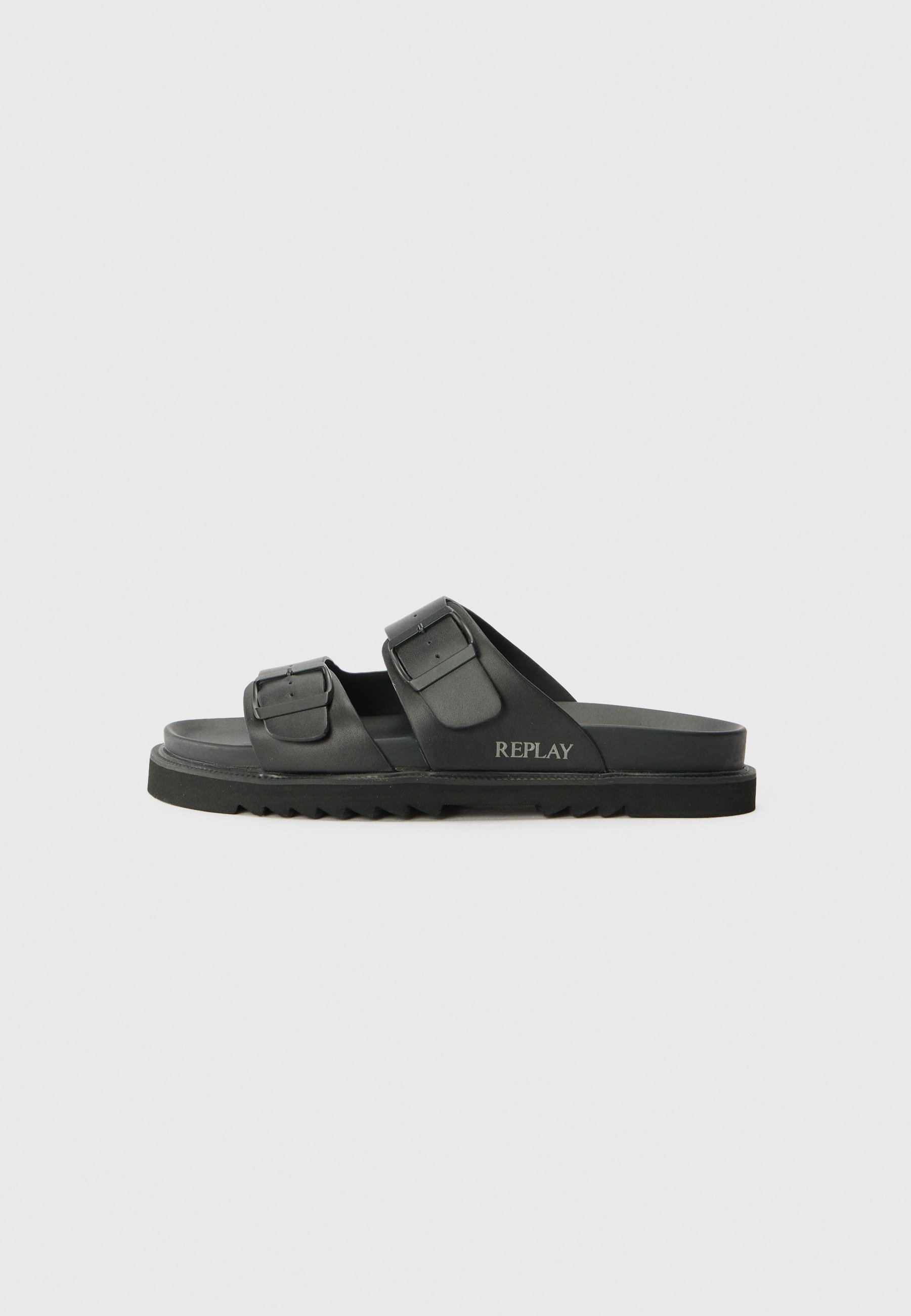 Replay HALLAN CITY - Slippers - black - Zalando.co.uk