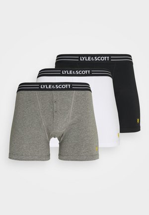 Lyle & Scott LEWIS 3 PACK - Kurze Boxershorts - black/bright white/grey marl