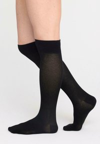 Lindex EXTRA FIRM SUPPORT - Knästrumpor - black