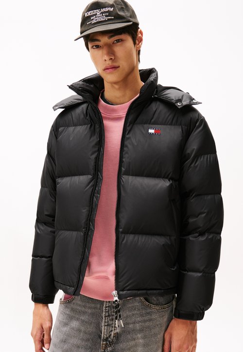 tommy hilfiger down puffer jacket black