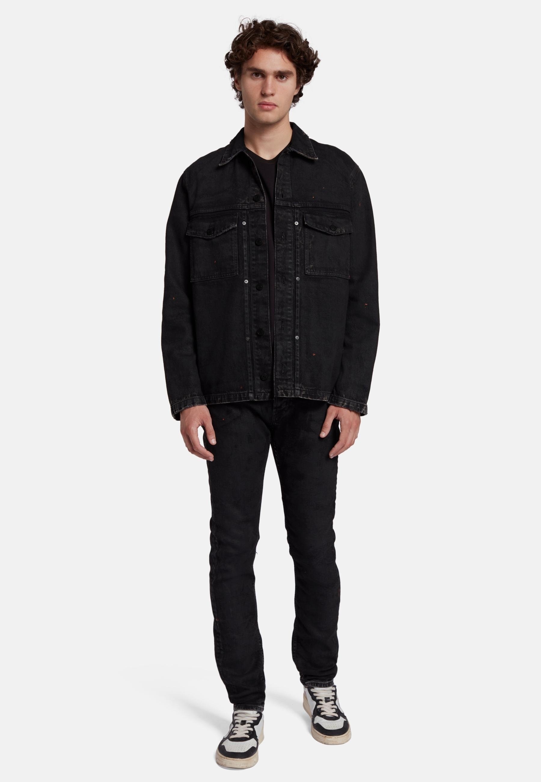 7 for all mankind Denim jacket - black - Zalando