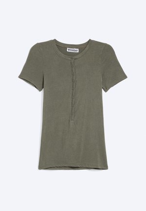Weekday, T-shirt basique - khaki green