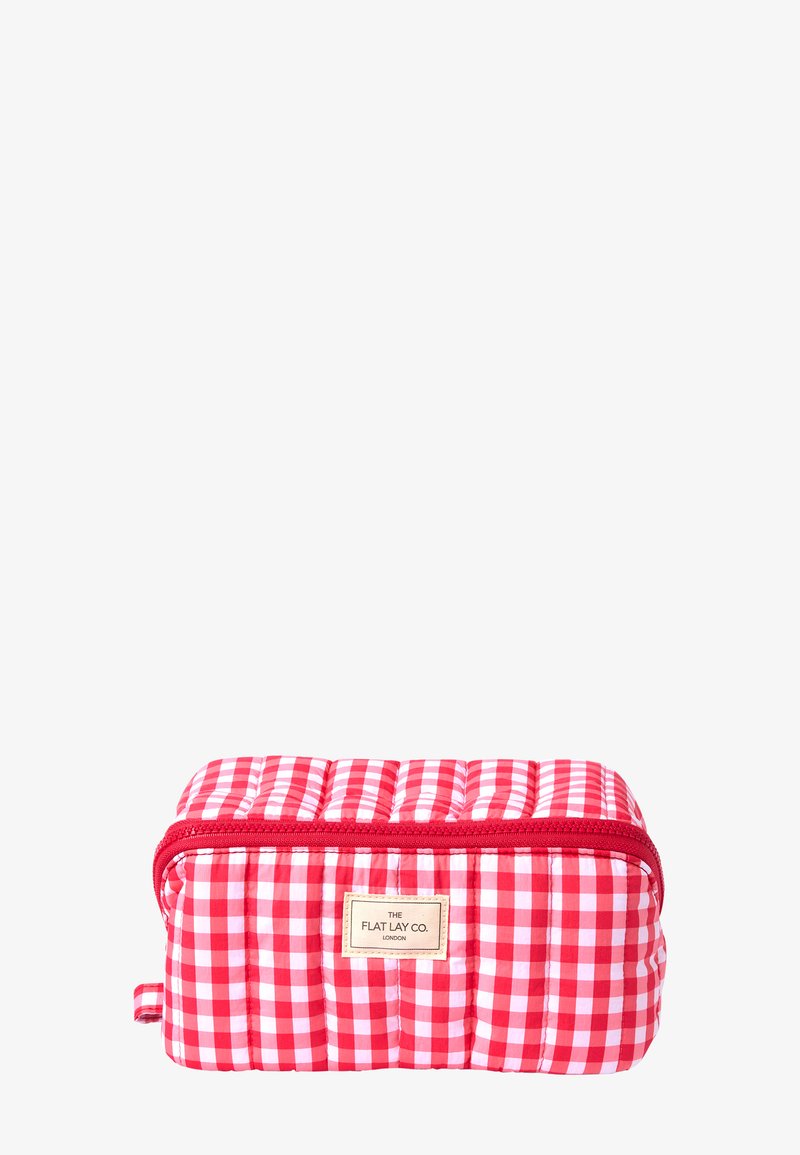 The Flat Lay Co. - MARSHMALLOW FLAT LAY MAKEUP BOX BAG - Toilettas - red gingham, Vergroten