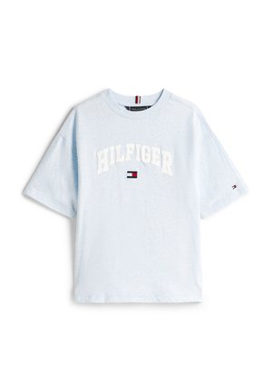 Tommy Hilfiger VARSITY TEE UNISEX - Marškinėliai su spaudiniu - breezy blue heather