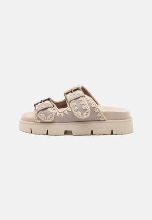 BIO TWO BUCKLES - Mules - chalk