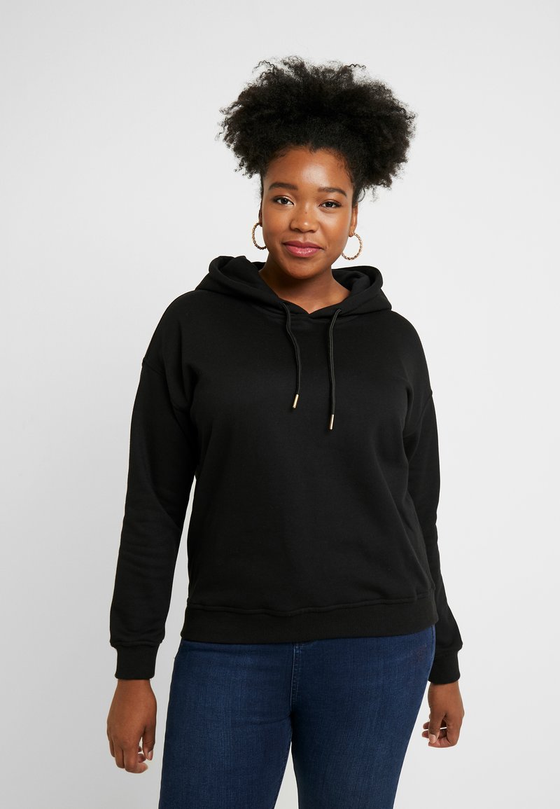 Urban Classics - LADIES HOODY - Luvtröja - black, Förstora