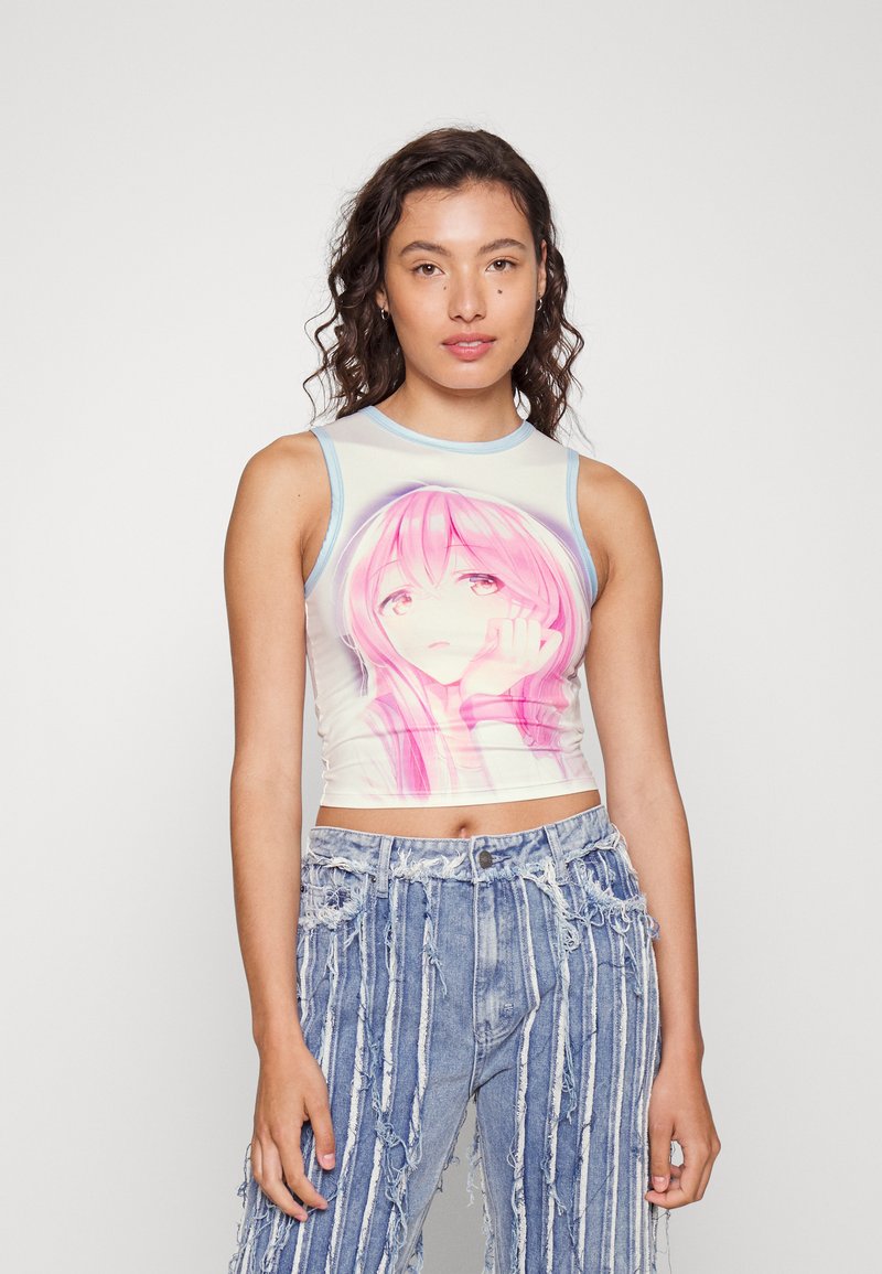 NEW girl ORDER ANIME GIRL TANK Top pink Zalando.de