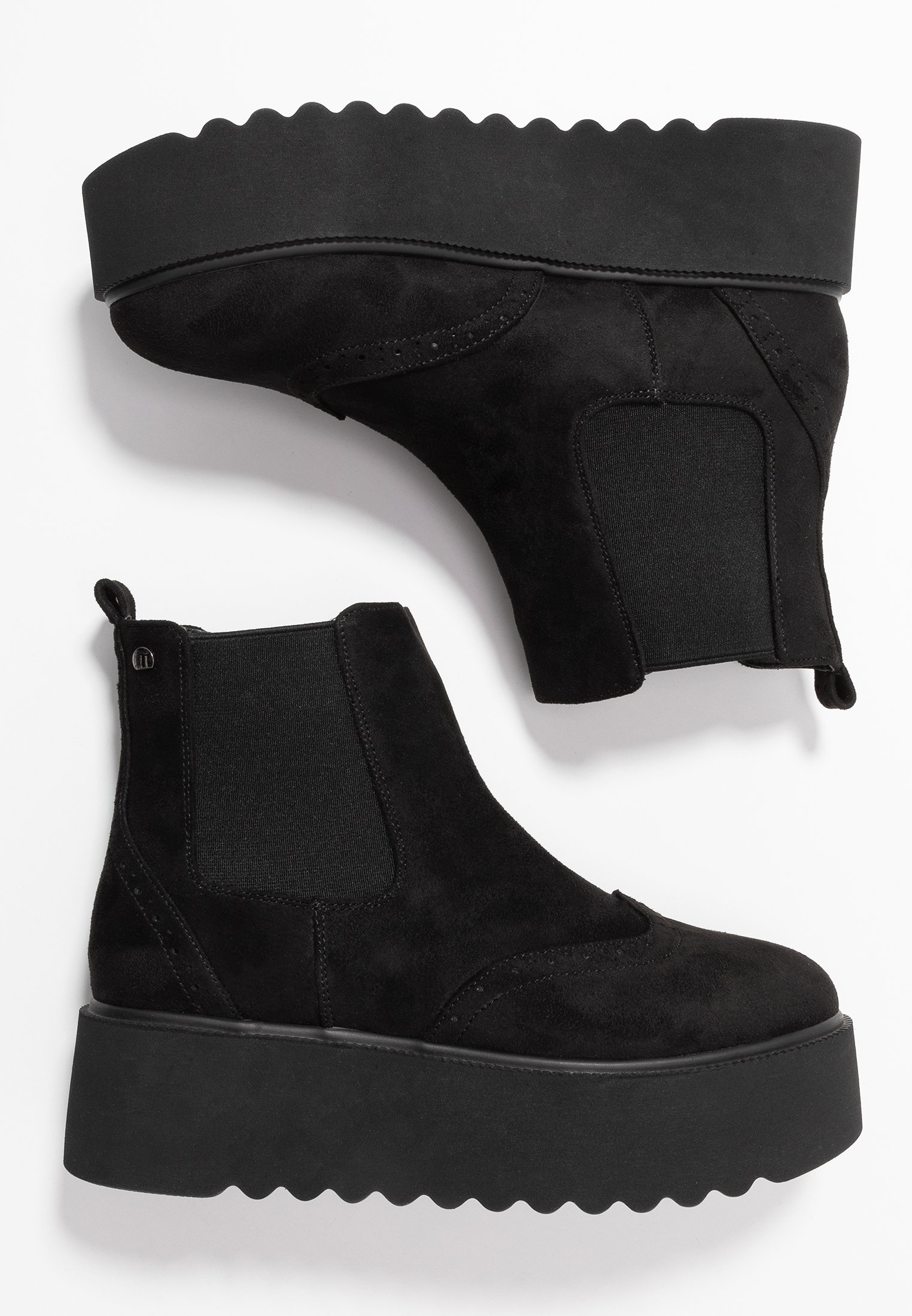 mtng HIGH SCHOOL Platåstøvletter blacksvart Zalando.no mtng STORM Snøresko black Zalando.no
