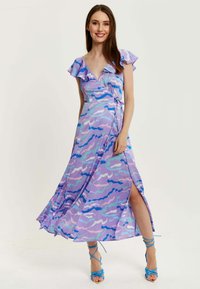 Liquorish ABSTRACT ZEBRA PRINT WRAP - Maxi dress - purple