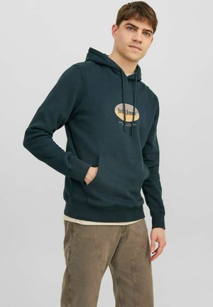 Jack & Jones JORDALSTON BRANDING HOOD - Felpa con cappuccio - magical forest