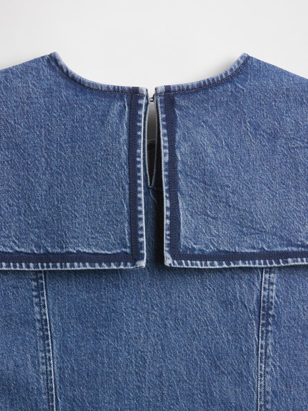 GAP X DOEN SAILOR DRESS - Denim dress - medium indigo3