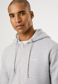 Pepe Jeans MACBETH - Majica s kapuljačom i patentnim zatvaračem - marl grey