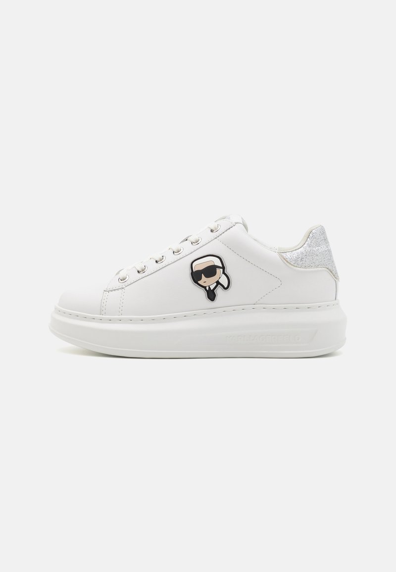 KARL LAGERFELD IKON KAPRI - Trainers - white/silver/white - Zalando.co.uk