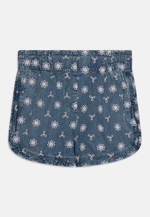 KOGDANDY EMBROIDERY - Kratke hlače od trapera - medium blue denim