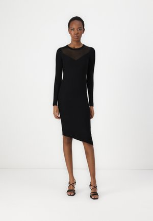 NECKLINE DRESS - Vestito elegante - black
