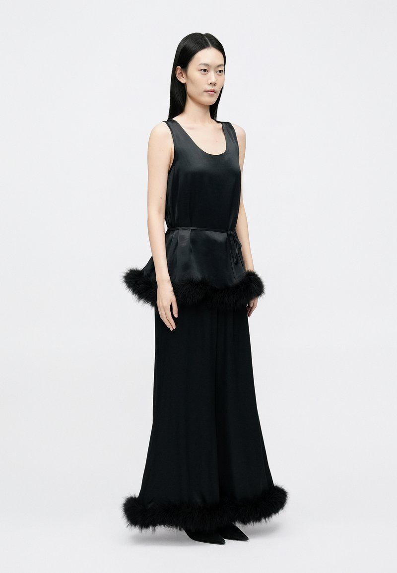 sachin and babi light blue dress HALTER BIAS MAXI SLIP DRESS IN DUSTY PINK | CULT MIA main image 1