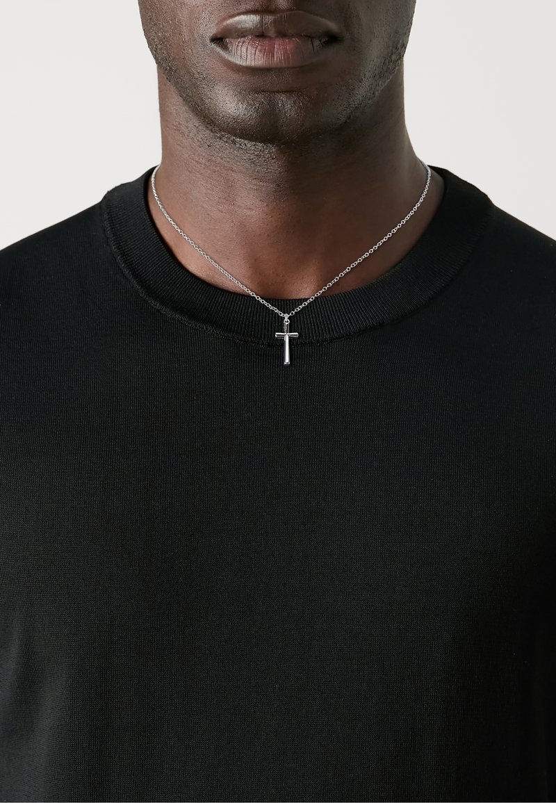Icon Brand - MINI CROSS TOWN NECKLACE UNISEX - Halskette - silver-coloured, Vergrößern