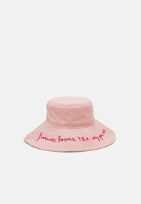Fiorucci EMBROIDERED BUCKET HAT Hat baby pink/light pink