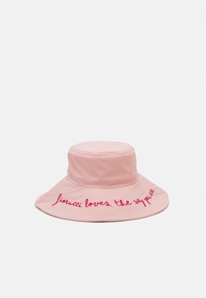 EMBROIDERED BUCKET HAT - Hoed - baby pink