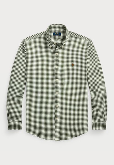 Polo Ralph Lauren CUSTOM FIT GINGHAM OXFORD SHIRT - Overhemd - shamrock/white