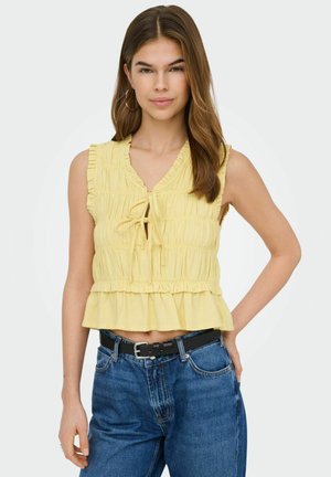 ONLY ONLGOA SS FRILL  - Top - sunlight