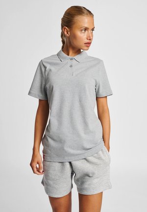 RED STRETCH - Piké - grey melange