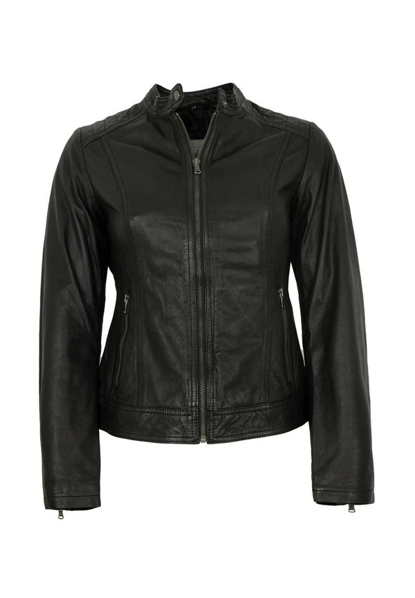 Lederjacke - schwarz
