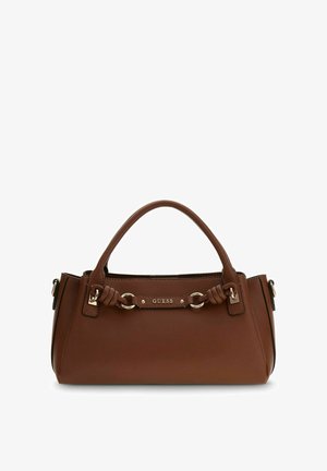 Guess, CAMELIA 3 COMP SATCHEL - Sac à main - cognac