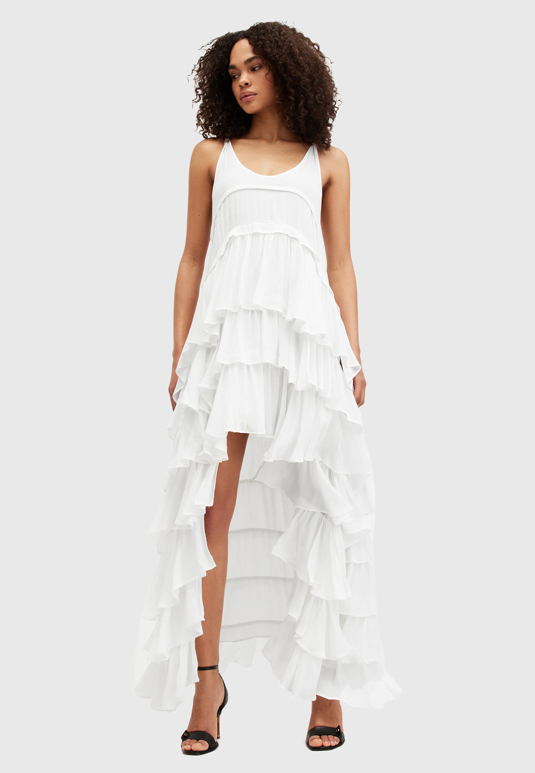 chinese dress ladies All Saints White Flowy V-Neck Maxi Dress