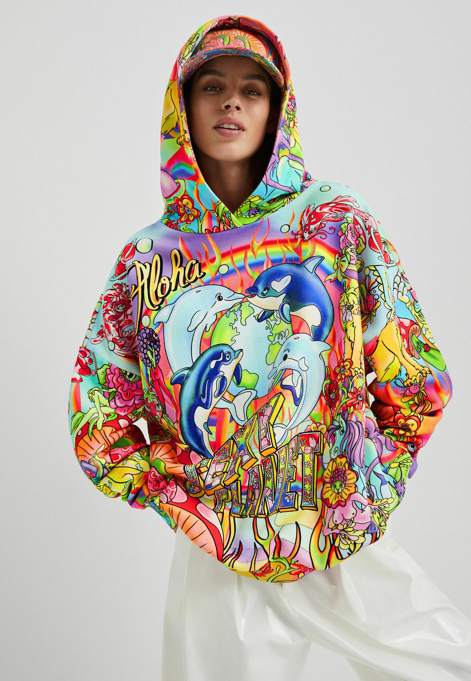 Desigual DESIGNED BY MARIA ESCOTÉ - Jersey con capucha - multicolor -  Zalando.es