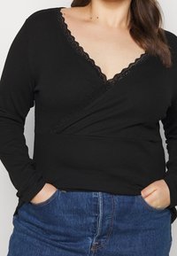 Anna Field Curvy Långärmad tröja - black