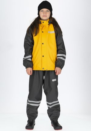RUSK RAIN SET  - Snowsuit - mustard yellow  charcoal