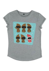 Henry Tiger STAR WARS: CLASSIC JAWAS HOLIDAY STACK - Triko s potiskem - melange grey