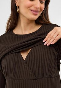 Next MATERNITY NURSING LONG SLEEVE  - Strickkleid - chocolate brown