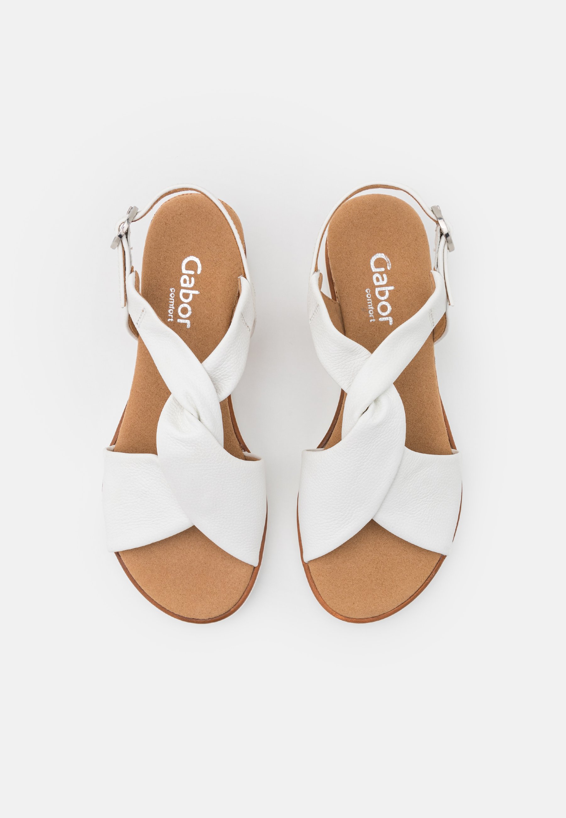 Gabor Comfort Sandalias de cuña - weiß/offwhite/blanco - Zalando.es