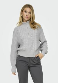 ONLY ONLDORITTA - Strickpullover - light grey melange