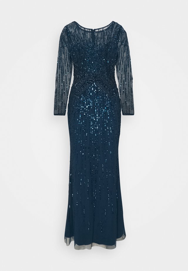 BEADED MERMAID GOWN - Festklänning - deep blue