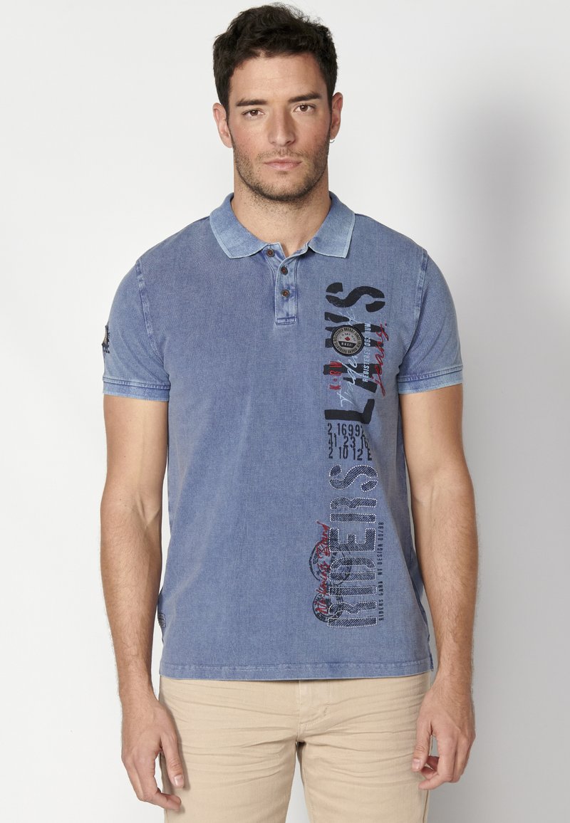 Koroshi SHORT SLEEVE  - Polokošeľa - indigo blue